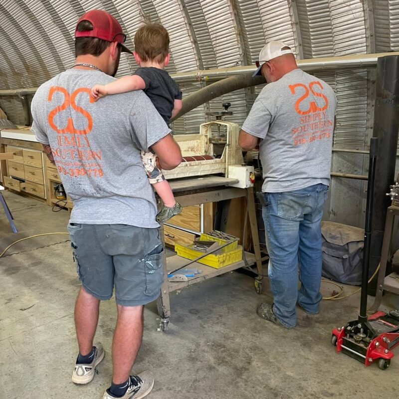 Three generations in the workshop